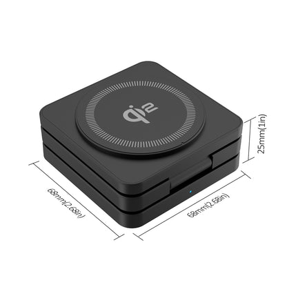 SMARTUNO™ Trifold 3-in-1 MagSafe Qi2 Fast Wireless Charger Stand for iPhone, AirPods, iWatch & Other Qi2-Enabled Devices