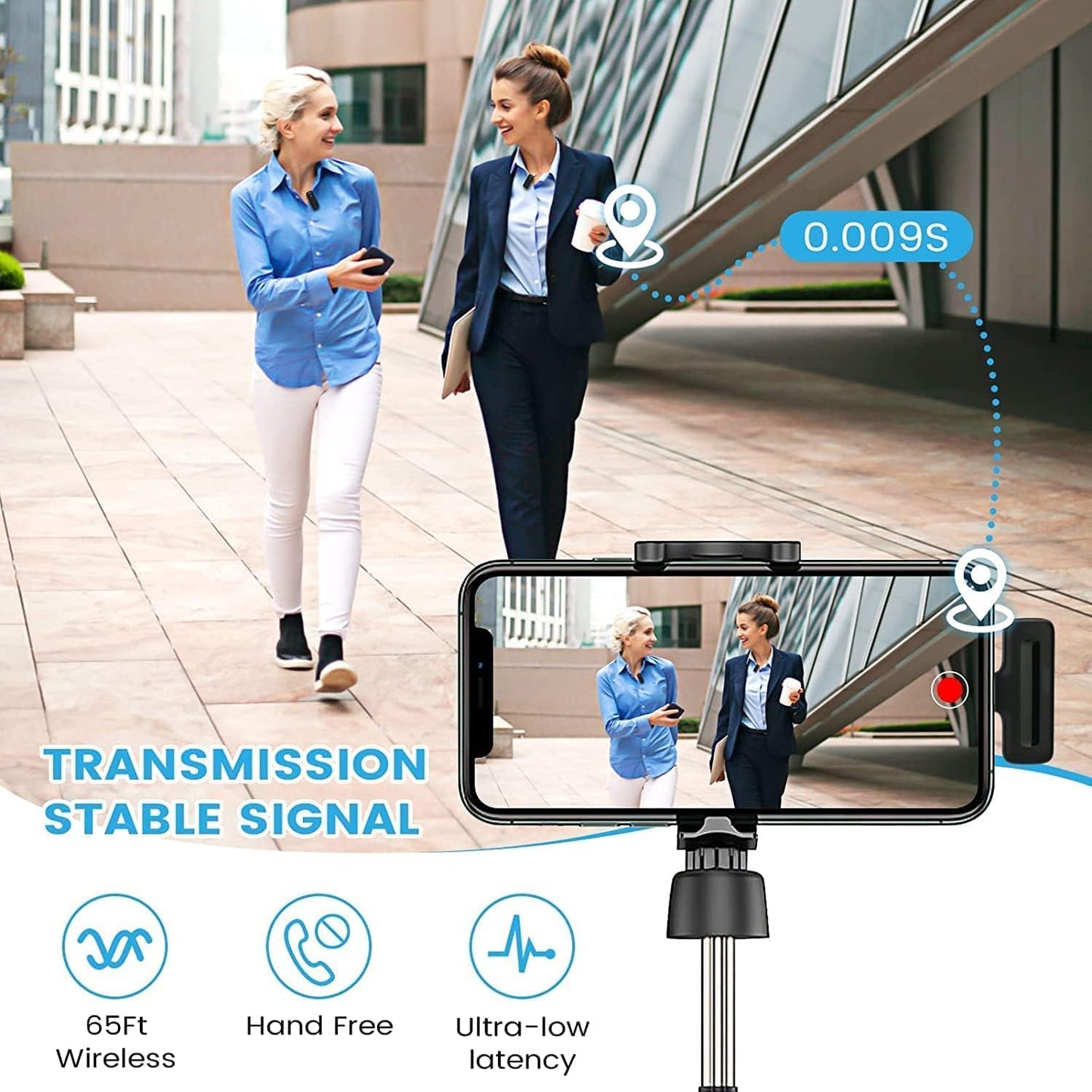 Smarte | Dual Wireless Lavalier Microphone for Type C and iOS Mobile Phones