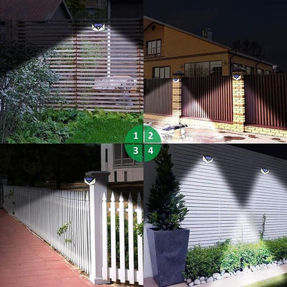 Waterproof Wireless Solar Powered 100 LED Outdoor Security Lights with Motion Sensor