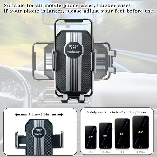 Phone Holder for Cars Mobile,Arm Suction Cup Car Phone Holder, Car Dashboard